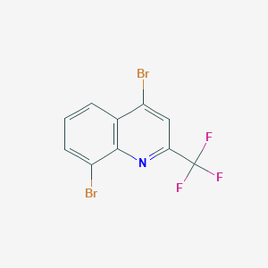 molecular formula C10H4Br2F3N B1352717 4,8-Dibromo-2-(trifluoromethyl)quinoline CAS No. 587885-93-6