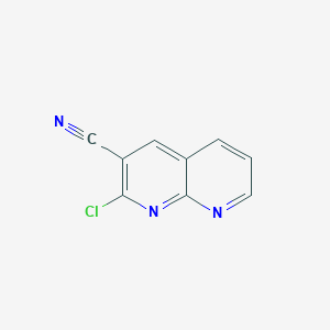 molecular formula C9H4ClN3 B1352722 2-Chloro-1,8-naphthyridine-3-carbonitrile CAS No. 60467-75-6