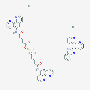 molecular formula C52H40N10O6Ru+2 B135273 Ru(Phen)dpp2 CAS No. 152204-36-9