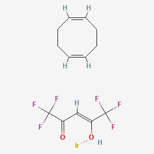 molecular formula C13H14F6IrO2 B1352738 (1,5-Cyclooctadiene)(hexafluoroacetylacetonato)iridium(I) 