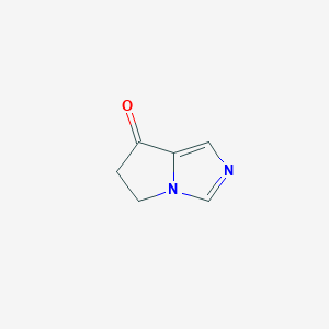 molecular formula C6H6N2O B1352740 5,6-Dihydropyrrolo[1,2-c]imidazol-7-one CAS No. 426219-43-4