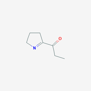 molecular formula C7H11NO B135276 2-Propionyl-1-pyrroline CAS No. 133447-37-7