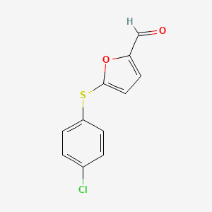 molecular formula C11H7ClO2S B1352768 5-[(4-Chlorophenyl)sulfanyl]-2-furaldehyde CAS No. 39689-04-8