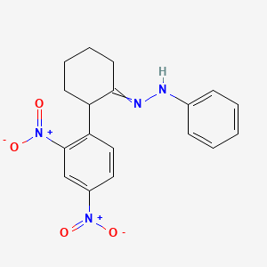 molecular formula C18H18N4O4 B1352769 2-(2,4-dinitrophenyl)cyclohexanone N-phenylhydrazone 