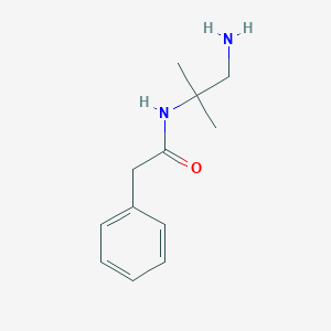 molecular formula C12H18N2O B13527730 N-(1-amino-2-methylpropan-2-yl)-2-phenylacetamide 