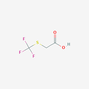 molecular formula C3H3F3O2S B1352778 [(Trifluoromethyl)thio]acetic acid CAS No. 2408-17-5