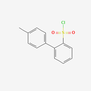 molecular formula C13H11ClO2S B1352781 [2-(4-甲基苯基)苯基]磺酰氯 CAS No. 173253-46-8