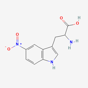 molecular formula C11H11N3O4 B1352794 2-amino-3-(5-nitro-1H-indol-3-yl)propanoic acid CAS No. 6525-46-8