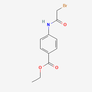 molecular formula C11H12BrNO3 B1352798 4-[(2-溴乙酰)氨基]苯甲酸乙酯 CAS No. 29182-92-1