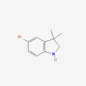 molecular formula C10H12BrN B1352814 5-Bromo-3,3-dimethylindoline CAS No. 53388-86-6