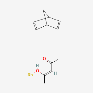 molecular formula C12H16O2Rh B1352816 乙酰丙酮合(降冰片烯)铑(I) CAS No. 32354-50-0