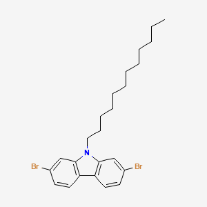 molecular formula C24H31Br2N B1352819 2,7-二溴-9-十二烷基咔唑 CAS No. 544436-47-7