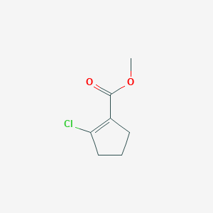 molecular formula C7H9ClO2 B1352822 1-Cyclopentene-1-carboxylic acid, 2-chloro-, methyl ester CAS No. 66839-38-1