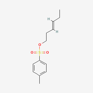 molecular formula C13H18O3S B13528391 (E)-Hex-3-enyl 4-methylbenzenesulfonate 