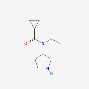 molecular formula C10H18N2O B13528522 n-Ethyl-N-(pyrrolidin-3-yl)cyclopropanecarboxamide 