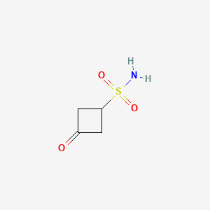 molecular formula C4H7NO3S B13528528 3-Oxocyclobutane-1-sulfonamide 