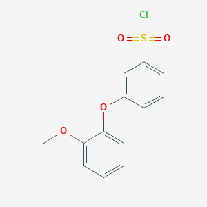 molecular formula C13H11ClO4S B1352860 [3-(2-甲氧基苯氧基)苯基]磺酰氯 CAS No. 521980-26-7