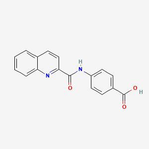 molecular formula C17H12N2O3 B1352861 4-[(喹啉-2-基甲酰)氨基]苯甲酸 CAS No. 190437-68-4