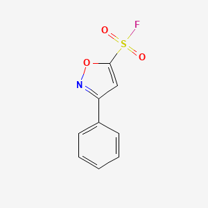 molecular formula C9H6FNO3S B13528672 3-Phenylisoxazole-5-sulfonyl fluoride 
