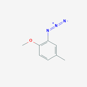 molecular formula C8H9N3O B13528727 2-Azido-1-methoxy-4-methylbenzene 