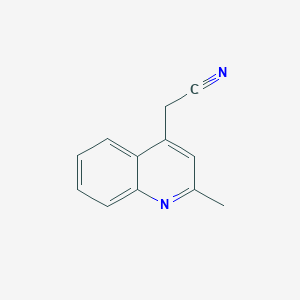 molecular formula C12H10N2 B13528904 2-(2-Methylquinolin-4-yl)acetonitrile 