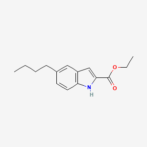 molecular formula C15H19NO2 B1352900 ethyl 5-butyl-1H-indole-2-carboxylate CAS No. 881041-16-3