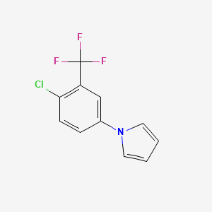 molecular formula C11H7ClF3N B1352905 1-[4-氯-3-(三氟甲基)苯基]-1H-吡咯 CAS No. 383137-92-6