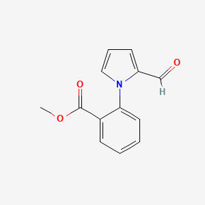 molecular formula C13H11NO3 B1352906 methyl 2-(2-formyl-1H-pyrrol-1-yl)benzoate CAS No. 79100-16-6
