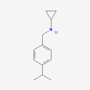 molecular formula C13H19N B1352914 N-(4-isopropylbenzyl)cyclopropanamine CAS No. 848658-77-5