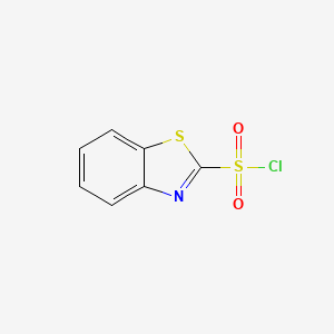 molecular formula C7H4ClNO2S2 B1352925 2-Benzothiazolesulfonyl chloride CAS No. 2824-46-6