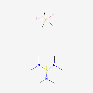 molecular formula C9H27F2N3SSi B1352926 Difluoro(trimethyl)silanuide;tris(dimethylamino)sulfanium CAS No. 59218-87-0