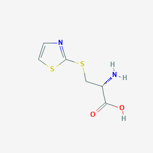 molecular formula C6H8N2O2S2 B1352948 S-(2-Thiazolyl)-L-cysteine CAS No. 405150-20-1