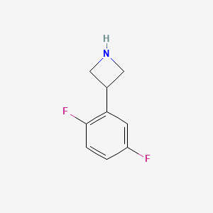 molecular formula C9H9F2N B13529506 3-(2,5-Difluorophenyl)azetidine 