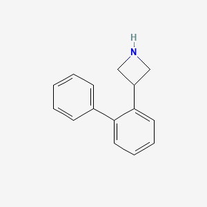 molecular formula C15H15N B13529554 3-(2-Phenylphenyl)azetidine 