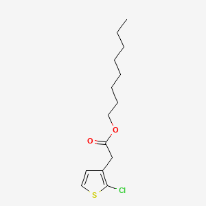 molecular formula C14H21ClO2S B13529597 Octyl 2-(2-chlorothiophen-3-yl)acetate 