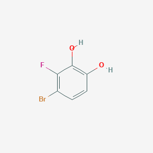 molecular formula C6H4BrFO2 B135296 4-Bromo-3-fluorobenzene-1,2-diol CAS No. 150190-99-1