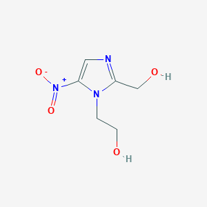 molecular formula C6H9N3O4 B135297 1-(2-羟乙基)-2-羟甲基-5-硝基咪唑 CAS No. 4812-40-2