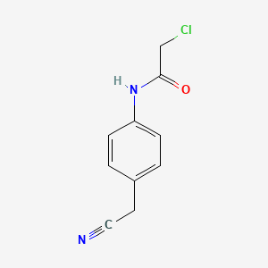 2-chloro-N-[4-(cyanomethyl)phenyl]acetamide