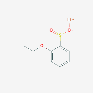 molecular formula C8H9LiO3S B13529760 Lithium2-ethoxybenzene-1-sulfinate 