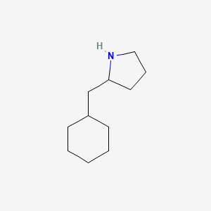 molecular formula C11H21N B1352987 2-(Cyclohexylmethyl)pyrrolidine CAS No. 60601-74-3