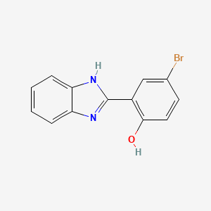 molecular formula C13H9BrN2O B1352991 2-(1H-benzo[d]imidazol-2-yl)-4-bromophenol CAS No. 62871-28-7