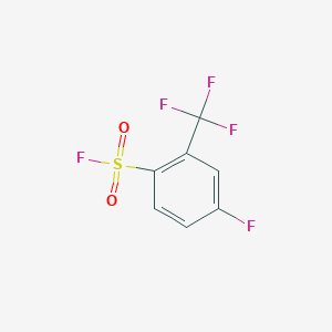 molecular formula C7H3F5O2S B13529983 4-Fluoro-2-(trifluoromethyl)benzene-1-sulfonyl fluoride 