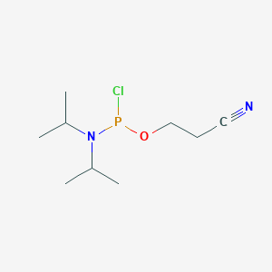 molecular formula C9H18ClN2OP B013530 2-Cyanoethyl N,N-diisopropylchlorophosphoramidite CAS No. 89992-70-1