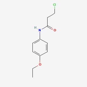 molecular formula C11H14ClNO2 B1353001 3-chloro-N-(4-ethoxyphenyl)propanamide CAS No. 19314-15-9