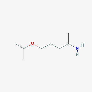 molecular formula C8H19NO B13530059 5-Isopropoxypentan-2-amine 