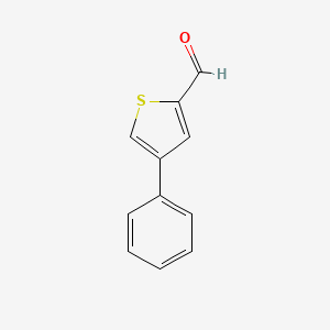 molecular formula C11H8OS B1353027 4-Phenylthiophene-2-carbaldehyde CAS No. 26170-87-6