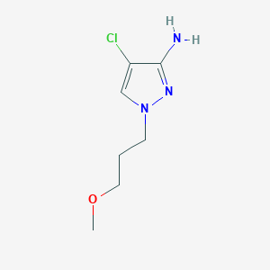 molecular formula C7H12ClN3O B13530305 4-Chloro-1-(3-methoxypropyl)-1h-pyrazol-3-amine 