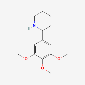 molecular formula C14H21NO3 B1353044 2-(3,4,5-Trimethoxyphenyl)piperidine CAS No. 383128-02-7