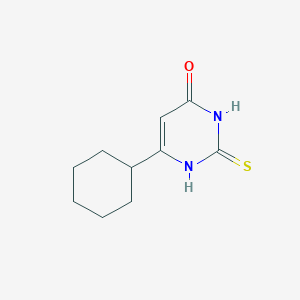 molecular formula C10H14N2OS B1353045 6-cyclohexyl-2-sulfanylidene-1H-pyrimidin-4-one CAS No. 28811-81-6