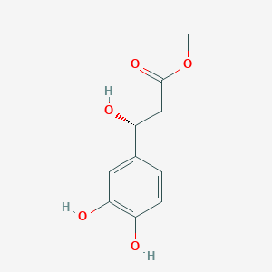 molecular formula C10H12O5 B13530459 methyl(3R)-3-(3,4-dihydroxyphenyl)-3-hydroxypropanoate 